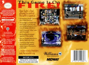 Mortal Kombat Trilogy (USA) (Rev 1) box cover back